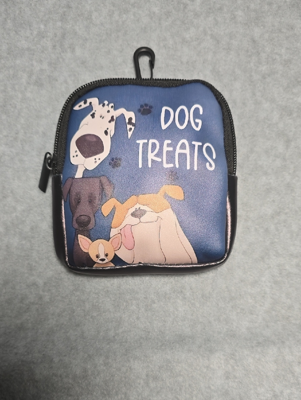 Dog Treats Pouch - Blue Snack Carrier for Dogs - Picture 1 of 8